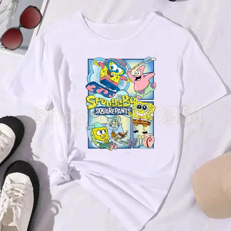 Spongebobs Patrick Star Kawaii Aesthetic Graphics Men Women Tee Adults Children Boy Gril Top Kids Parent Child Cotton Tshirt