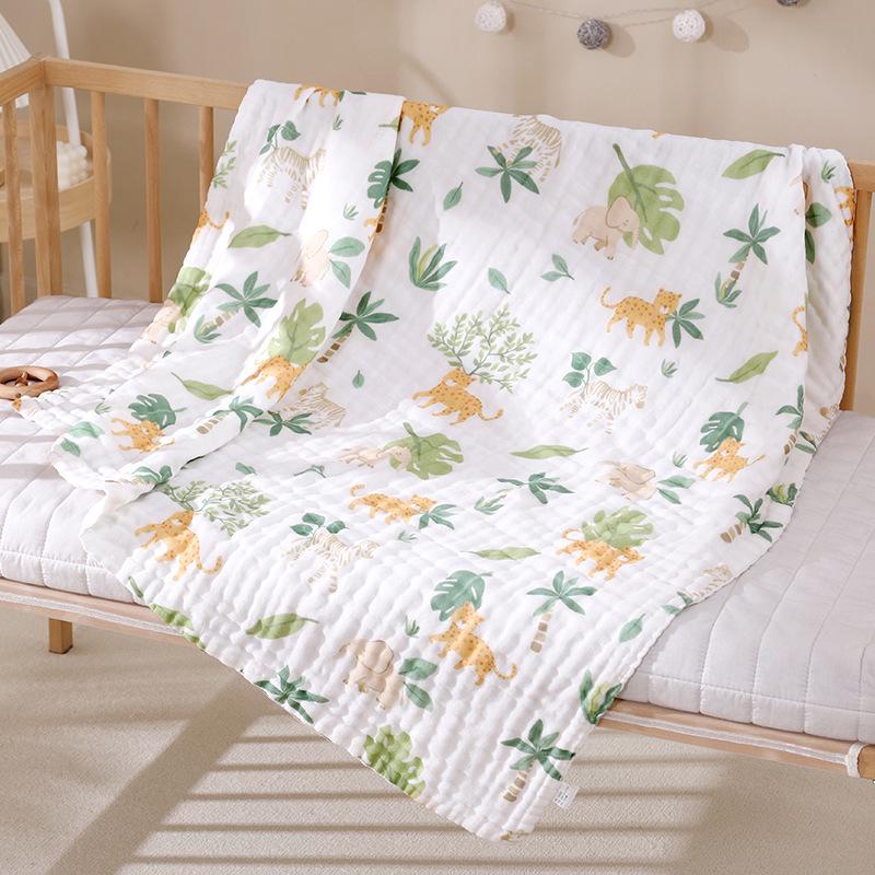 Newborn Cotton Swaddle: Six-Layer Baby Gauze Bath Towel & Quilt