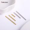 30Pcs/lot 18k Gold Plated Twist Long Tube Beads 3 Sizes Bracelet Connecting Beads For Jewelry Making DIY Jewelry Making Supplies