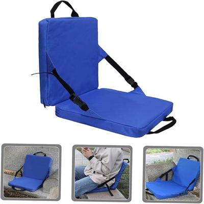 Portable Outdoor Seat Cushion, Camping Chair Cushion with Backrest, Soft Support Cushion for Beach, Hiking, Stadium, and Travel Adventures