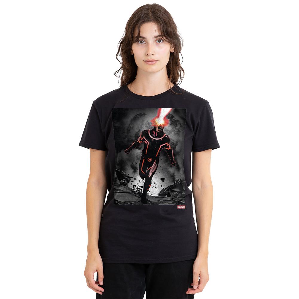 Marvel Unisex Adult X-Men Cyclops Blast T-Shirt