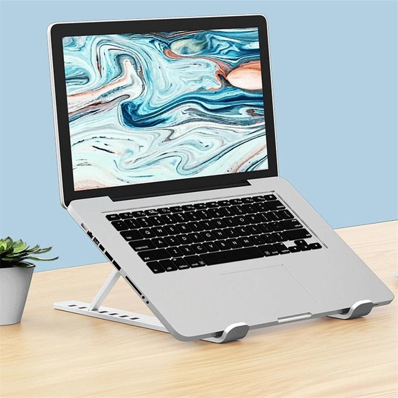 Portable Laptop Stand Foldable Support Base Plastic Notebook Stand for Computer Laptop Holder Cooling Pad Riser