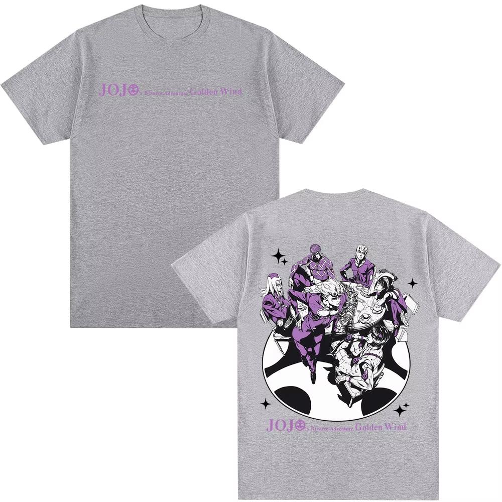 

Anime JoJo Bizarre Adventure Golden Wind Graphic Tshirts Unisexs Women Fashion Casual Short Sleeves T Shirt Streetwear 3XL