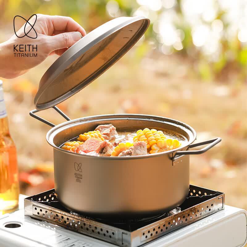 KEITH Ti6018 Titanium Outdoor Soup Pot