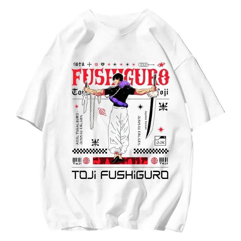 Jujutsu Kaisen Gojo Satoru Toru Yuuji Printed T-shirt Men's and Women's T-shirt Hip Hop Streetwear Oversized Tshirt Clothing Boy Girl Tee