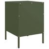 Nightstand Olive Green 36 X 39 X 50.5 Cm Steel