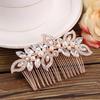 Elegant Lady Rhinestone Faux Pearl Hair Pin Comb Clip Wedding Bridal Headwear
