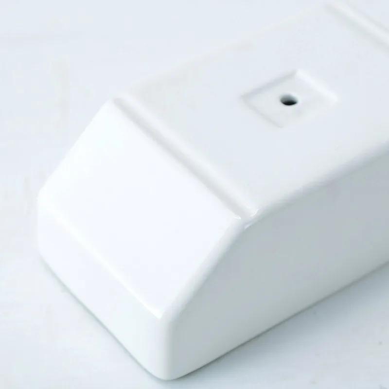 Octagonal Wall Hanging Porcelain Flower Pot – Succulent Planter for Home Decor