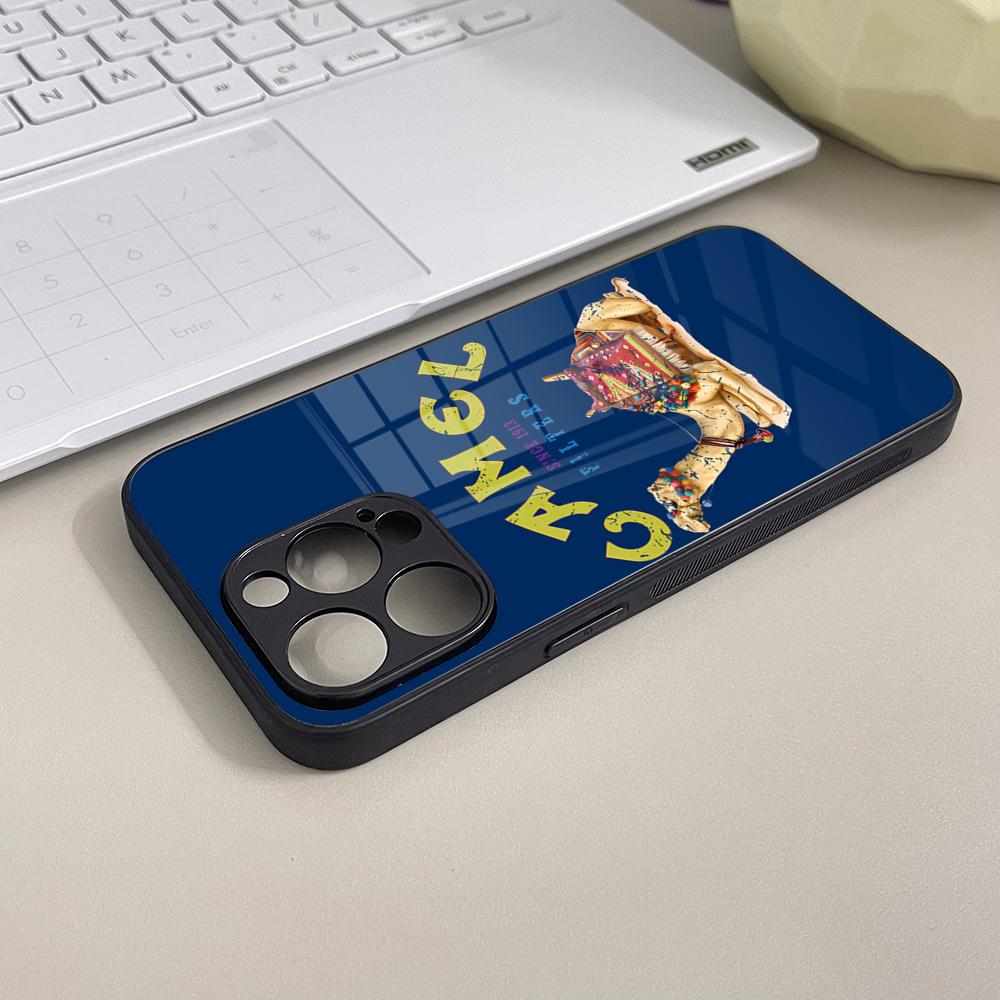 Cartoon Desert Camel Phone Case Tempered Glass For IPhone 16 13 14 17 12 15 11 Pro Max Plus Mini XR SE2020 Coque