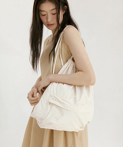 Lingseoul String Backpack-Ivory