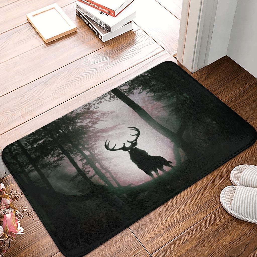 Magic Deer Front Door Floor Entrance Mat Indoor  Kitchen Bath Doormat Garden Carpet Rug