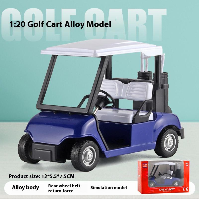 

Миниатюра 1:Модель автомобиля-гольф-кара в масштабе 20 с ретро-пружинным механизмом, детская игрушечная машинка для игровой комнаты и развлечений на свежем воздухе