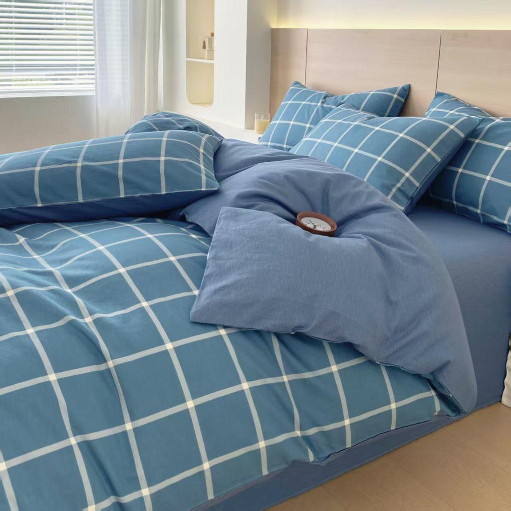 Pure Cotton Bedding Sets: Duvet Covers, Enclosed Fitted Sheets, Bed Sheets, Bed Covers - Sterile & Healthy Options In 2, 3, or 4 Piece Sets.