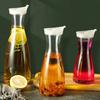 Jarra de Água de Plástico 600ml/1600ml Transparente Suco Chá Leite Grande Capacidade Bar Festa Vinho Garrafa de Cerveja Pote de Armazenamento de Bebidas de Cozinha