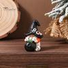 Gnome Resin Ornament Halloween Witch Hat Figurine, Mini Wizard Festive Decor Statue, Dwarf Sculpture for Indoor Outdoor Holiday