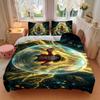 3Pcs Adventure Bubble Bedding Set Soft Fabric Duvet Cover Pillowcases Home Xmas Halloween Gift 1 Duvet Cover 2 Pillowcase S1766