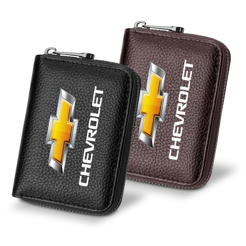 Driver License Holder Card Bag Driving ID Passport Card Wallet For Chevrolet Sail Onix Corsa Aveo Captiva Sonic Spark S10 Tracker Trax Colorado Malibu