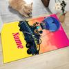 Custom Name Rainbow Fox Adventure Carpet Rug Customizable Soft Washable Anti-Slip Home Living Room Sofa Mats Personalized Rug. 0909161