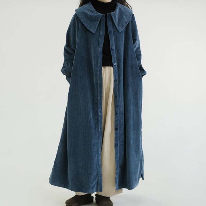 

Пальто для женщин Флис Утепленное Плюшевое Осень Зима Ветровка Оверсайз Повседневная Куртка XXXXL синий