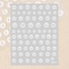 Smudged Semi-Transparent Hollow Butterfly Manicure Sticker, Love Star White Spray-Free Nude Nail Decorative Sticker