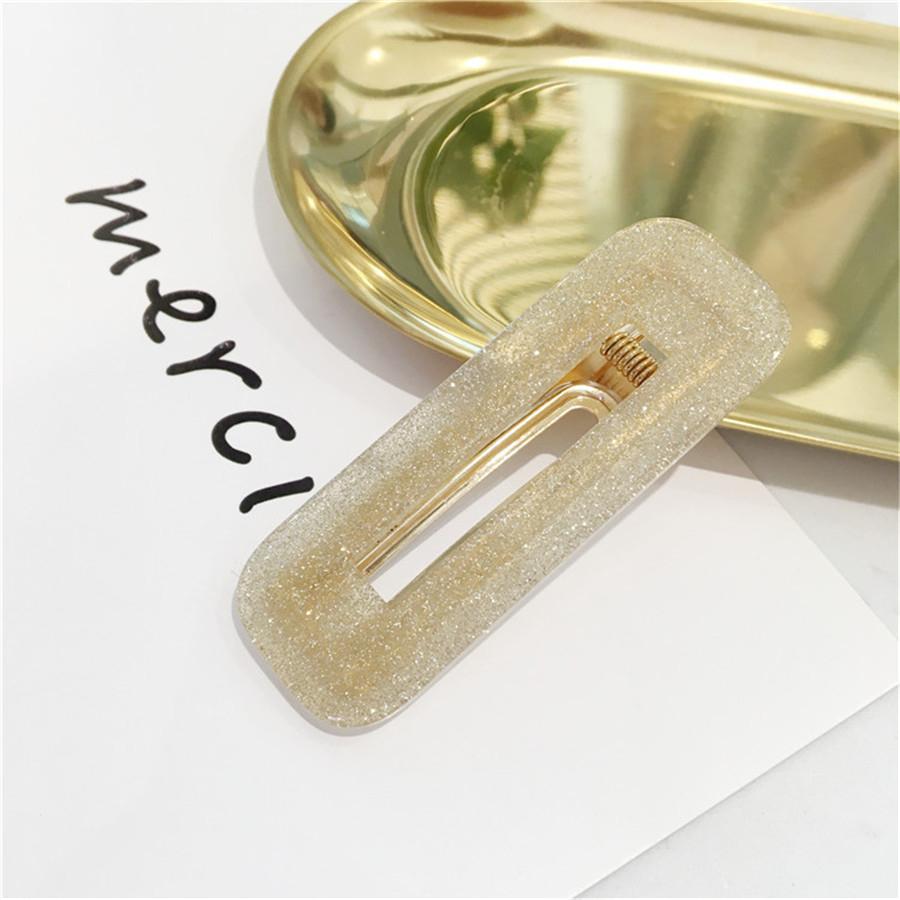 Big Hair Accessories Women Head Pins Fashion Jewelry Water Drop Rectangle Acrylic Hair Clip Barrettes Headwear for Girls