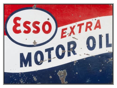 

Esso oil Vintage Retro Metal Tin Sign Poster Plaque Garage Wall Decor A4Aluminum 20x30cm（7.8x11.8inch）