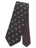 [D+Arts] Floral Pattern Change Tie, Silk, Navy, Made In Japan, 3 Sizes (Standard: 8cm Width X 146cm Length, Red)
