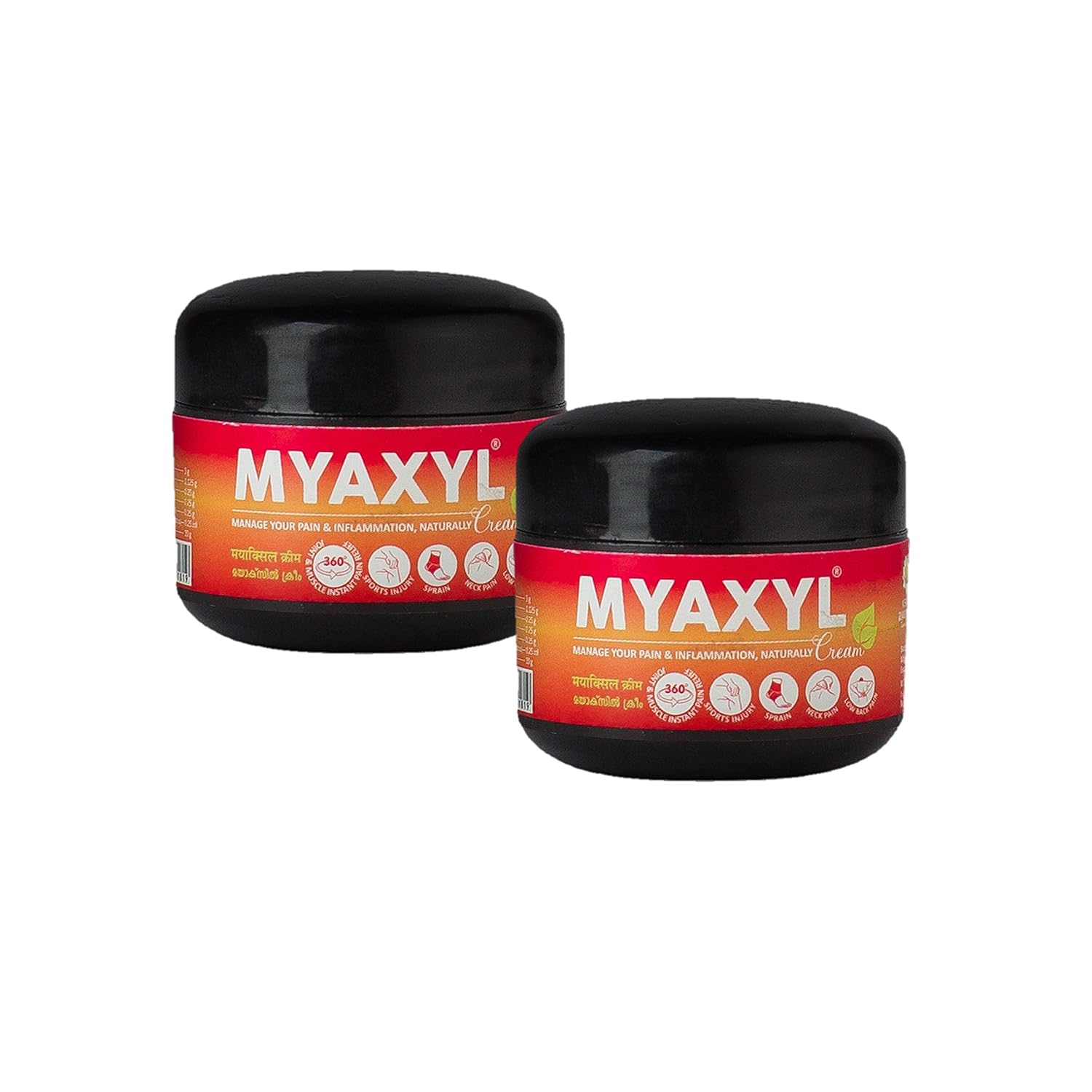Керала Аюрведа Myaxyl Аюрведический крем для облегчения боли 20 г Упаковка из 2 штук Удобный для путешествий Мышечный и суставной комфорт