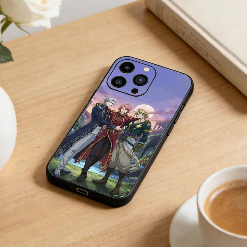 D-Record of Ragnarok Anime Phone Case For iPhone 17 16 15 14 13 12 Max Plus Silicone Black Cover
