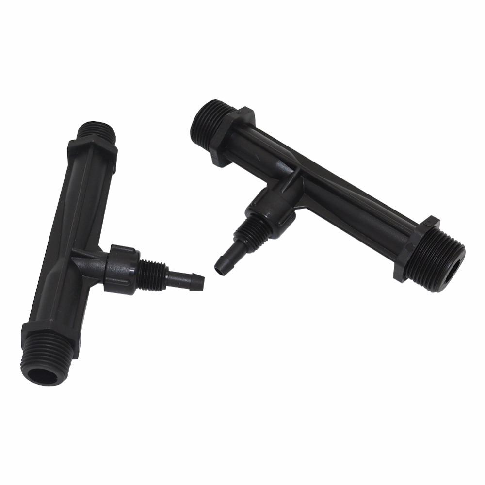 Venturi Tube 1/2" 3/4" Male Thread Agriculture Fertilizer Injector Automatic Fertilization System Garden Irrigation Supplies