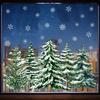 Winter Snowy Pine Forest Wall Sticker Removable Living Room Kids Room Home Decor