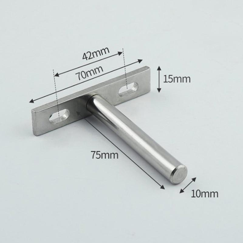 1PC 3/4/5/6 Inches Silver Metal Folding Shelf Support Bracket Hidden Floating Wall Shelf Support Brackets For Heavy Duty Bracket