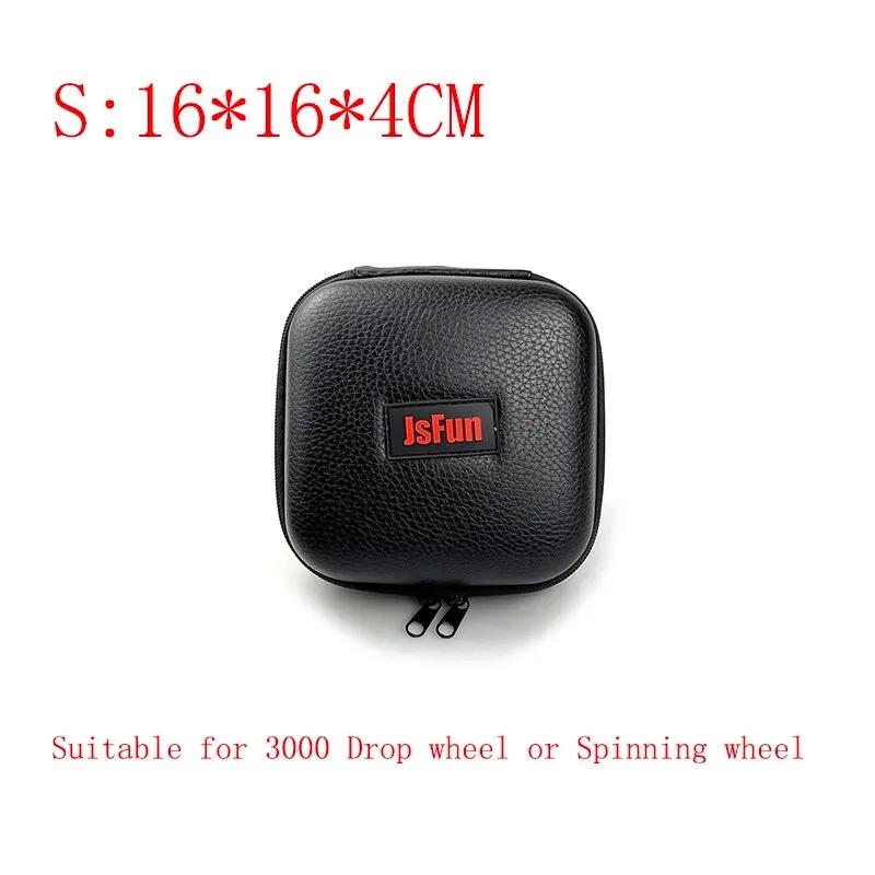 S/M/L Spinning Fishing Bag PU Case Cover Fishing Reel Bag Shockproof Waterproof Fishing Tackle Storage Case For 1-2 Fishing Reel