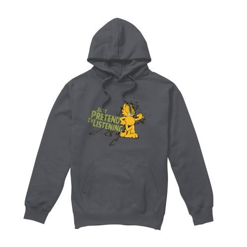Garfield Mens Just Pretend IÂ´m Listening Hoodie