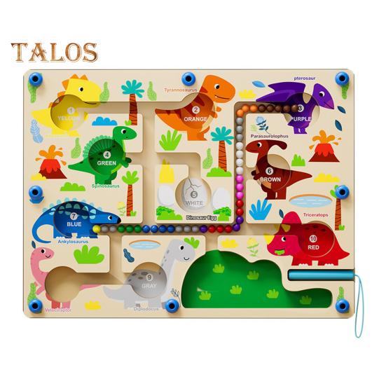 

Магнитный лабиринт с бусинами Настольная игра Динозавр Мороженое Сортировка по цвету Подсчет чисел Мелкая моторика Мини-мячи Сопоставление Дети Образовательная Дошкольная игра A