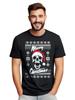 Skull Hat Xmas T-shirt - Ho Ho Horror! Funny T-shirt, Unisex Printed Design. Cel