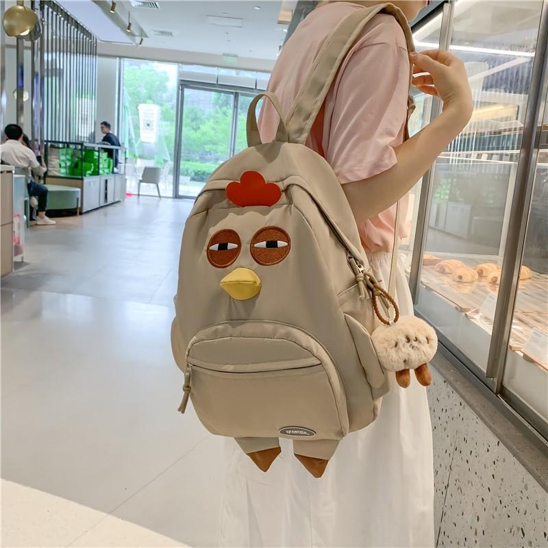 Large Capacity Student Schoolbag Women Cartoon Chick Backpack Children's Backpack