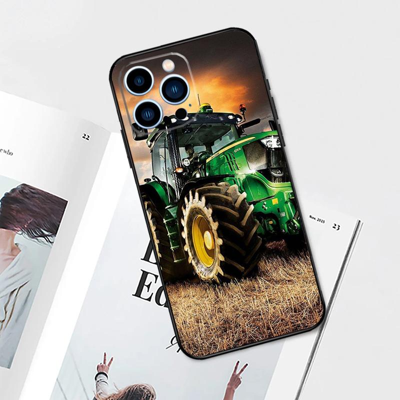 Farm Vehicle Tractor Case For iPhone 17 Pro Max 14 13 12 11 15 16 Pro Max mini 15 Plus 16e 17 Air Phone Cover
