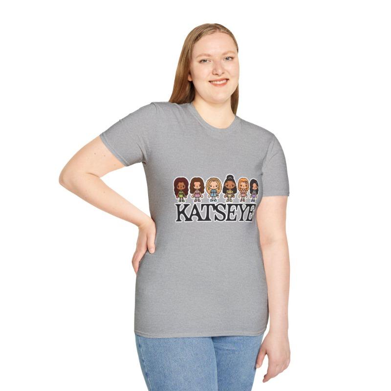 KATSEYE x TOCA BOCA Dziecięca Koszulka Unisex Codzienna Ubranie Koncertowe Codzienna Koszulka T-shirt