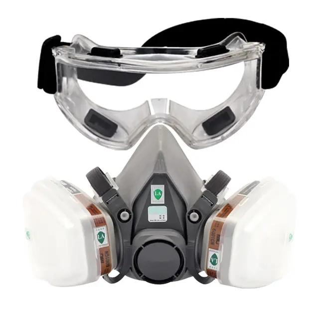 New 7-In-1 6200 Dust Mask For Painting Spraying Dust Gas Respirator Filter Organic Vapor Face Chemical Gas Half Work Safety