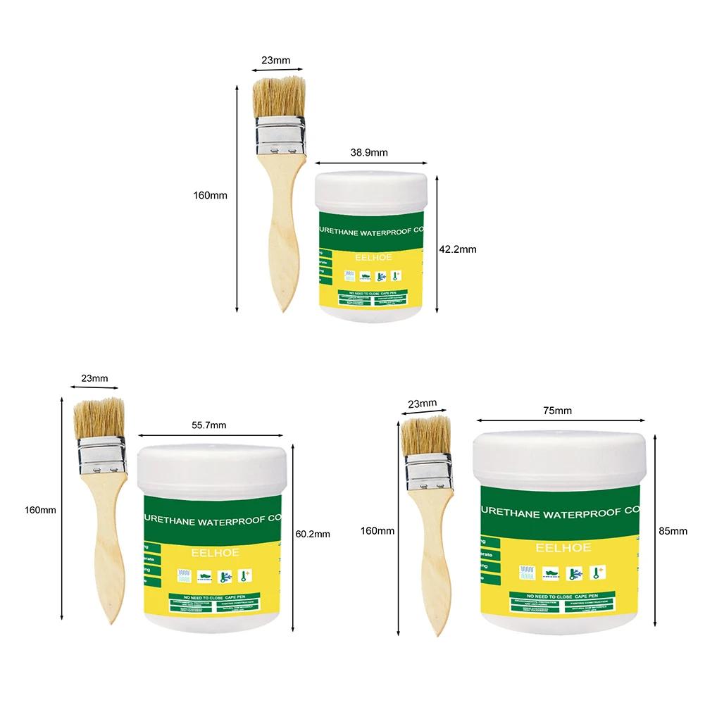 30/100g/300g Waterproof Agent Bathroom Toilet Anti-leak Invisible Paste Sealant Leak-trapping Repair Tools with Brush for Wall
