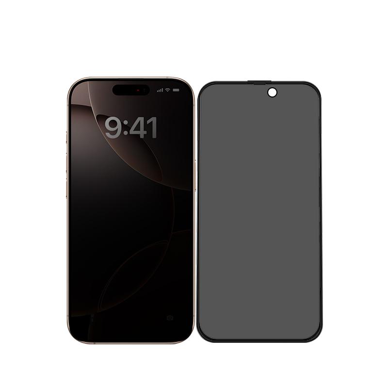 9D Privacy Phone Tempered Glass Protective Screen Film Cover Clear Screen Protector for iPhone 16 16 Plus 16 Pro 16 Pro Max 16e