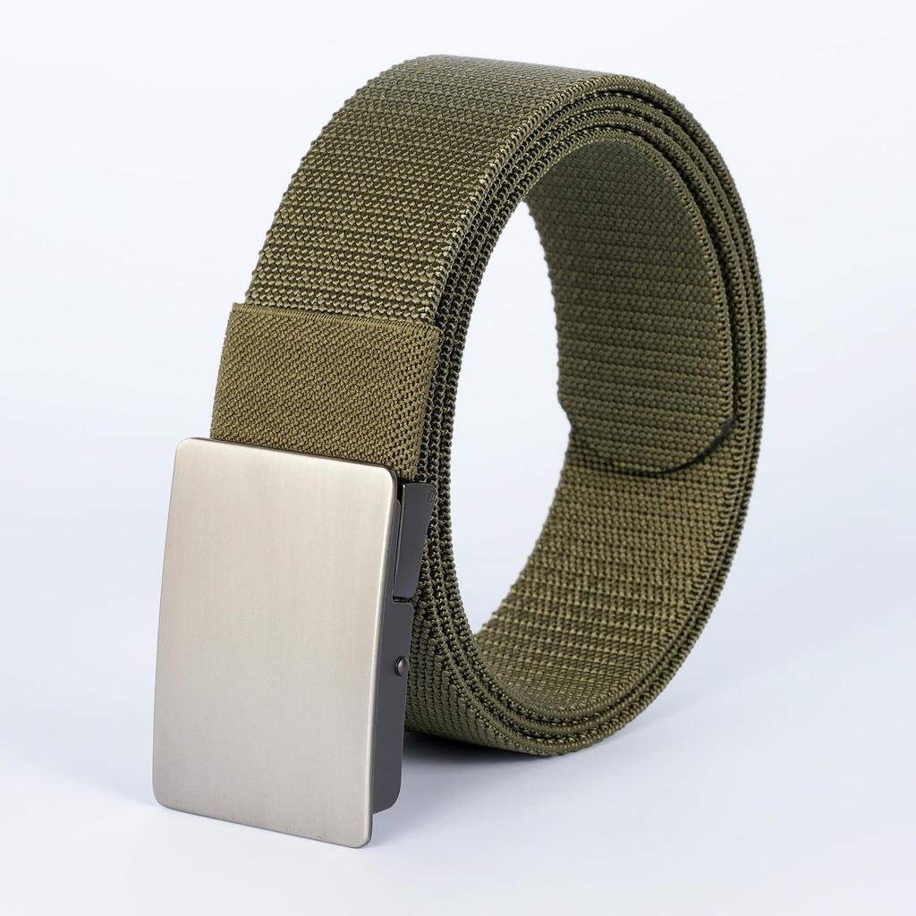 Tactical Quick Release Elastic Nylon Waist Belt for Men
