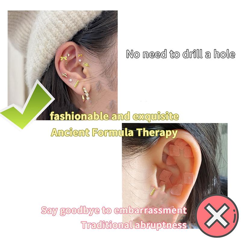 

20 Пластирів П ятикутник Вушна Акупунктура Вушні Наклейки Масаж Вушних Точок Пластир для Тиску Аурикулотерапія