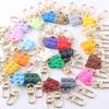 2Pcs Love Heart Brick Keychain For Couples Friendship Women Men Jewelry Gift Keychains