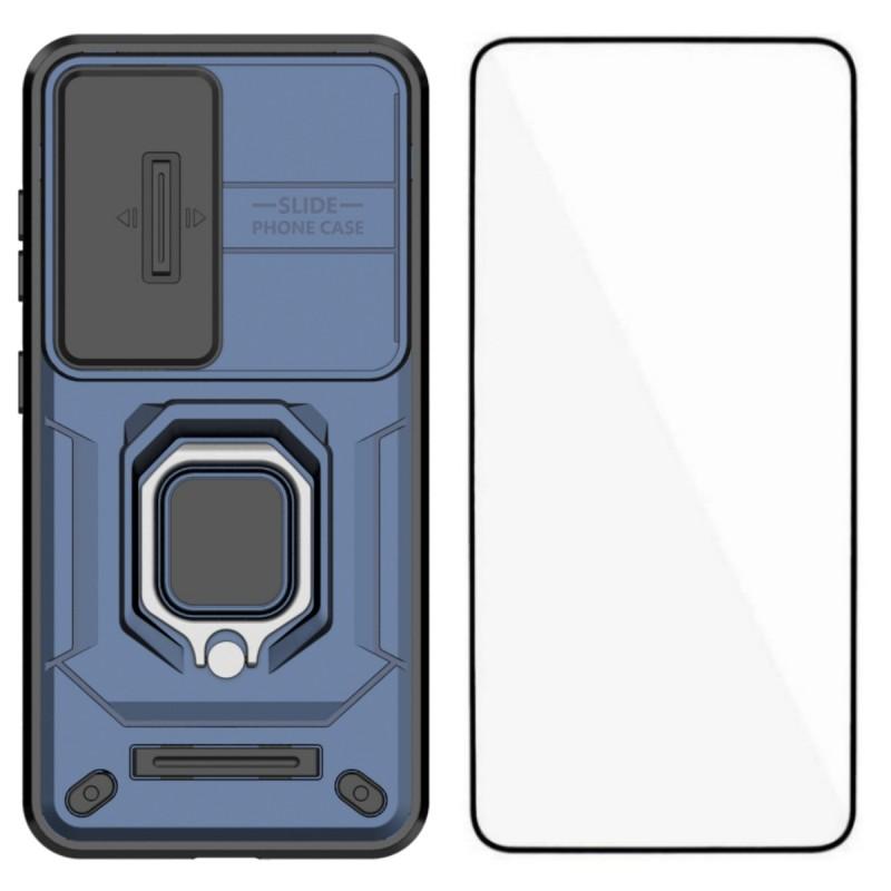 For iPhone 17 Pro Max Magnetic Case with Folding Kickstand/Ring Holder TPU + PC Phone Back Cover