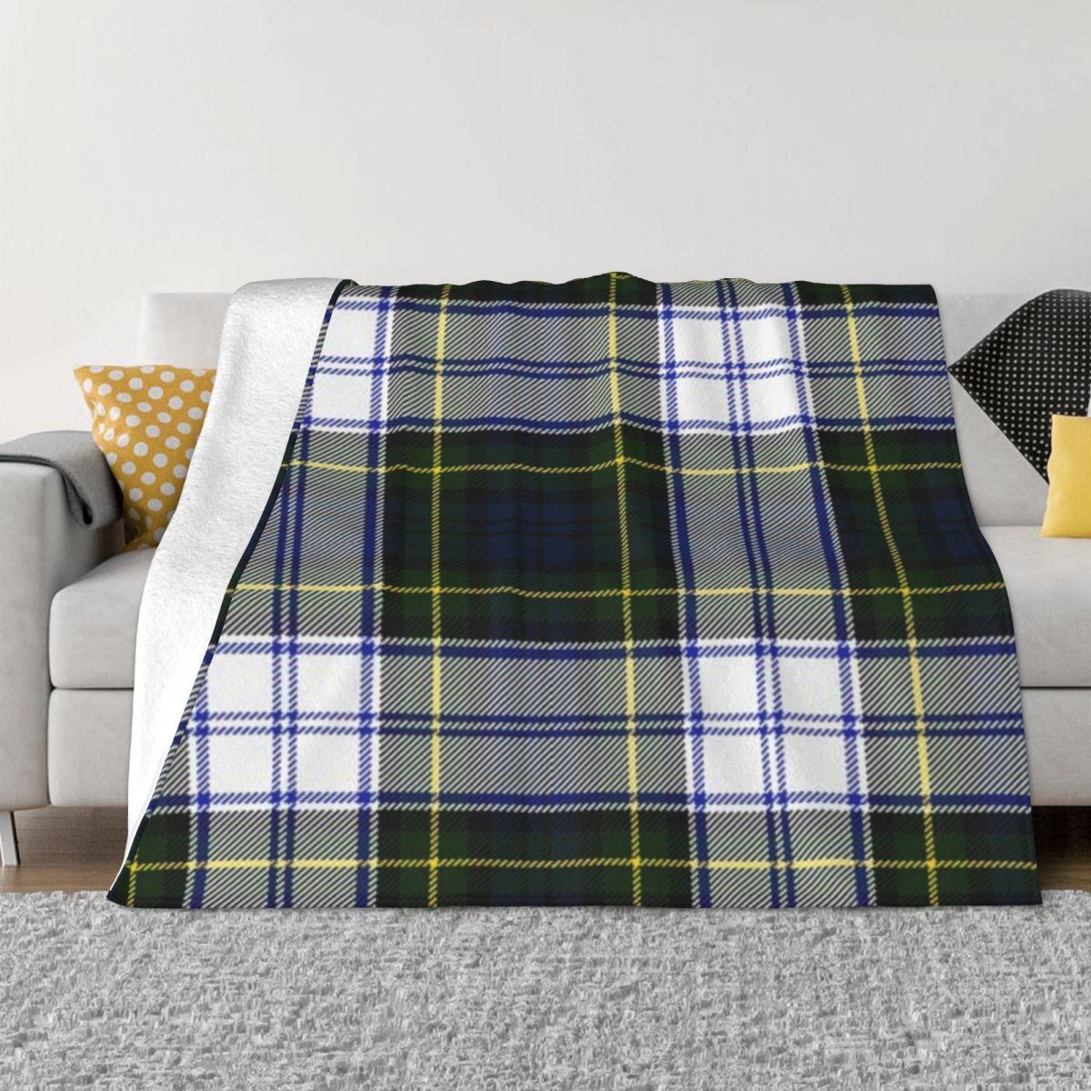 Персонализированный домашний декор в клетку тартан Гордон Ультрамягкий микрофлисовый плед 30x40in