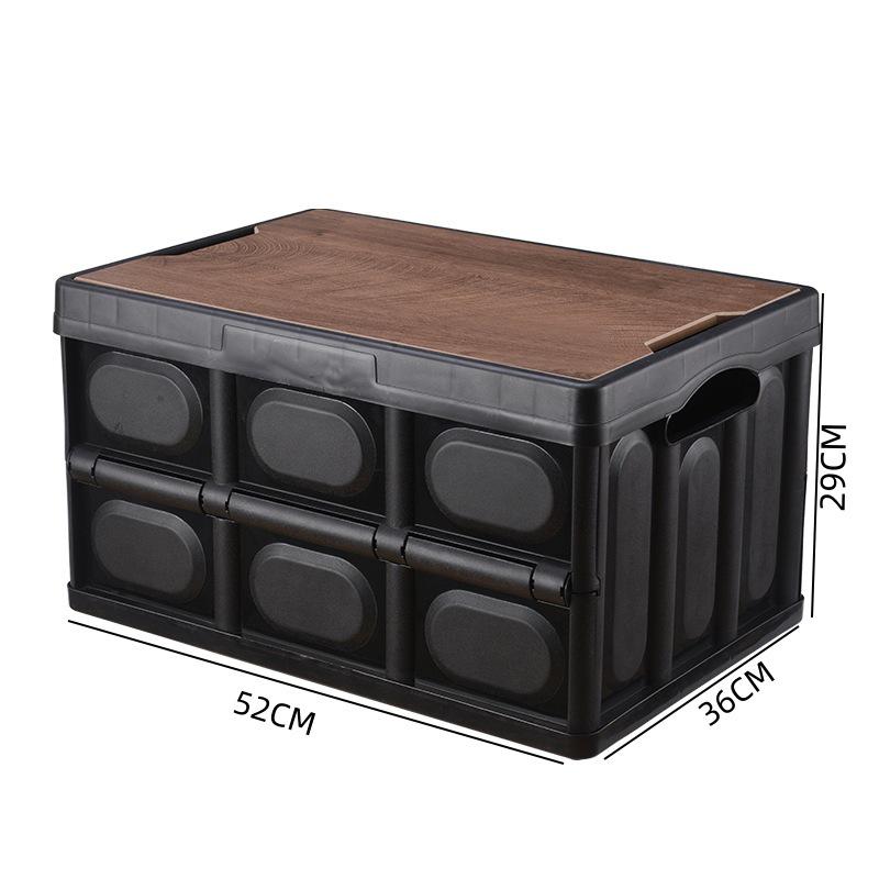 Customizable Outdoor Camping Trunk Organizer - Folding Storage Box
