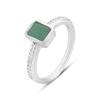 Silver Ring with Natural Emerald 1.185ct, Product Weight 2.54 G (2152903)