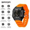 Sanda Sports Waterproof Square Electronic Watch for Teens - Unisex Fashionable and Simple Design